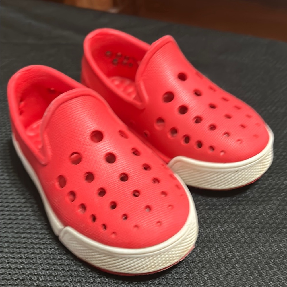Kids Red Slip-On Shoes